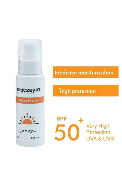 Nutrazeyra Cosmetics كريم حماية عالية من الشمس بمعامل حماية 50 SPF 75 مل ومجموعة العناية بالبشرة Aha Bha Tonic 200 مل