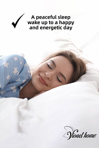 Vionel Home Cotton 50x70 White Inner Lining, Zippered Pillowcase, Pillow Mattress