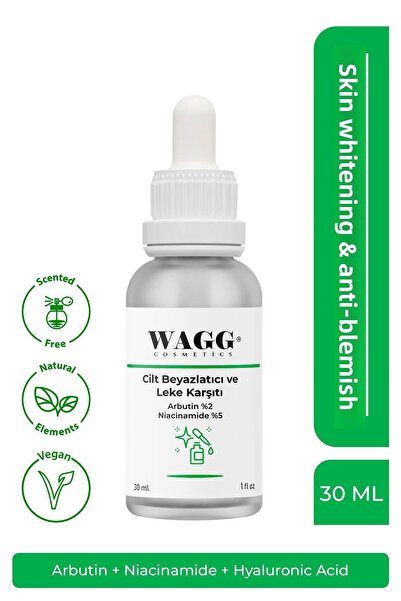 WAGG Cosmetics مصل العناية بالبشرة المضاد للعيوب 2% أربوتين و5% نياسيناميد 30 مل