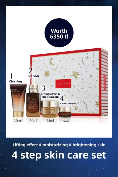 Estee Lauder Advanced Night Repair Skin Care Set Cleanser 30ml, Serum 50ml, M...