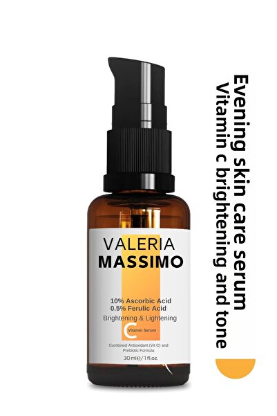 Valeria Massimo سيروم فيتامين سي لتفتيح وتوحيد لون البشرة - مضاد للعيوب (30 مل)