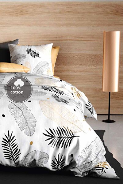 Cote Blanc Plume Double Duvet Cover Set - 100% Cotton