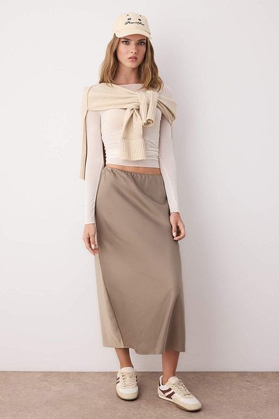 Trendyol Collection Mink Skirt Twoaw26Et00003