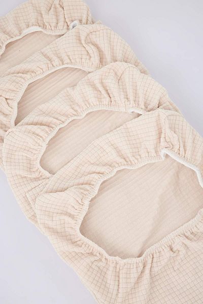 Trendyol Collection Ecru 4-Piece Washable Lycra Flexible Elastic Chair Cover Tphss25Sk00000