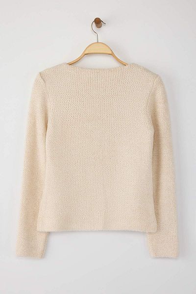 Trendyol Collection Stone Textured Boucle Yarn Knitwear Cardigan Twoaw26Hi00102