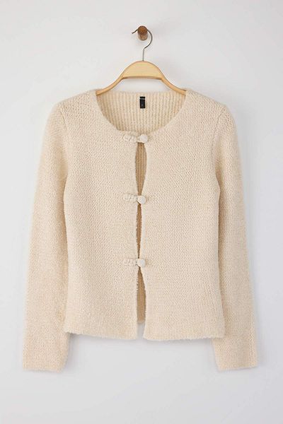 Trendyol Collection Stone Textured Boucle Yarn Knitwear Cardigan Twoaw26Hi00102