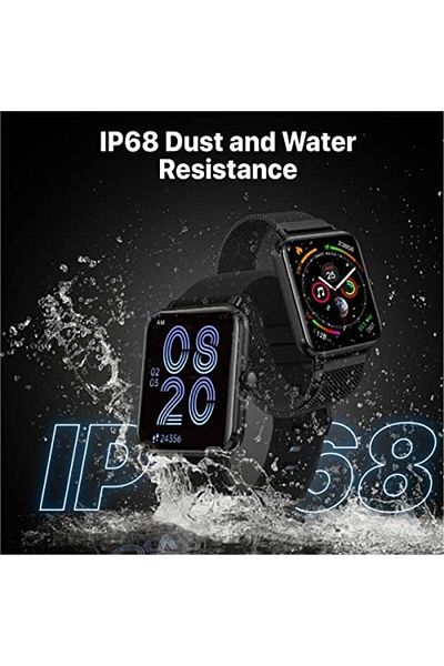 Promate Fitness Smart Watch,37 Sports Modes Bluetooth Fitness Watch with 1.78 AMOLED Display,Media S