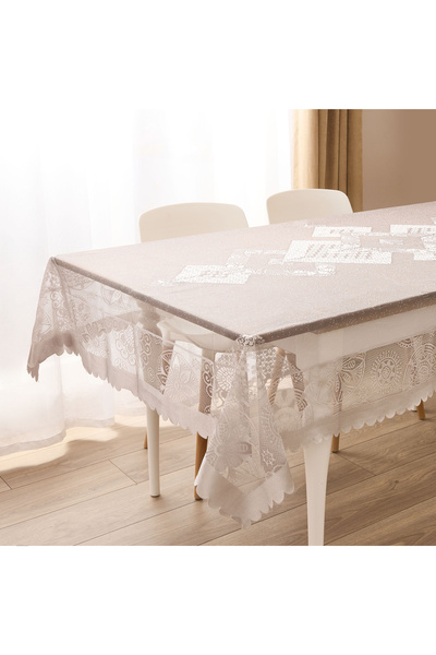 Evidea Soft Vitta Masa Örtüsü - Gri - 140x220 cm