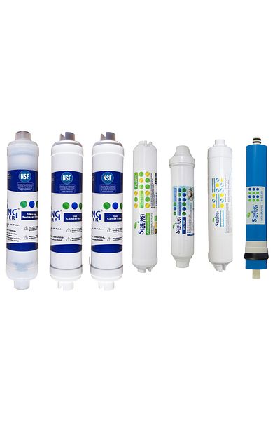 Spring Water 7-stage Inline Water Filter Set For Reverse Osmosis | Universal Fit | Purificator Apă 7 Etape