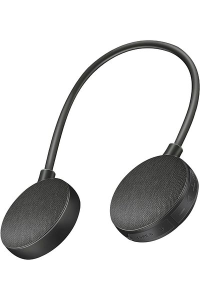 Promate Lightweight Neckband, Dual 5W Wireless Stereo Speaker with Built-in Mic, Adjustable Neckband