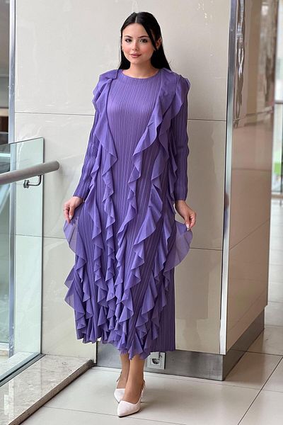 Mahal Frilly Accordion Dress