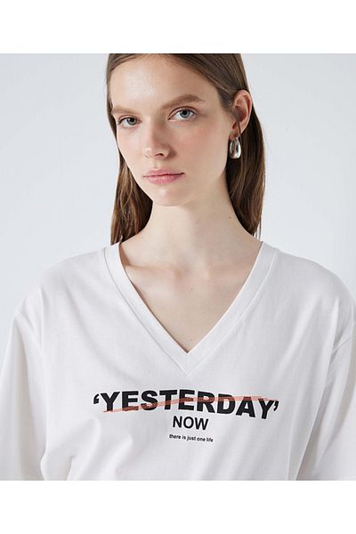 İpekyol T-Shirt - Slogan Printed