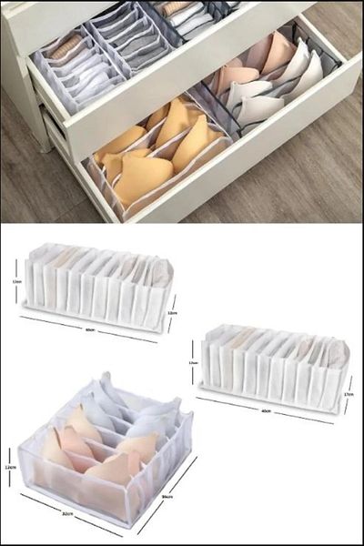 Özlem Toys Transparent Cabinet Drawer Bra Organizer (8 Compartments)