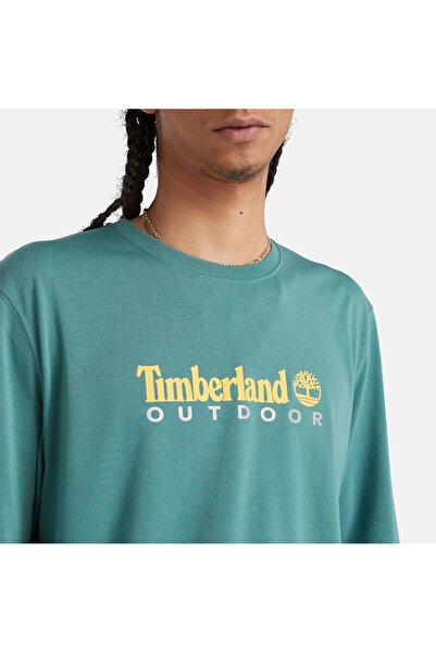 Timberland Ανδρικό μπλουζάκι με στρογγυλή λαιμόκοψη Anti UV Outdoor Graphic