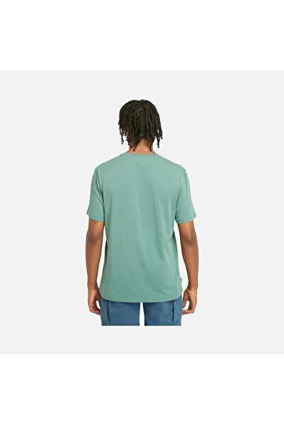 Timberland Ανδρικό μπλουζάκι με τυρκουάζ στρογγυλή λαιμόκοψη Front Graphic