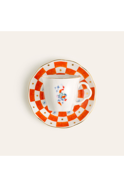 Zsa Zsa Zsu Emet Porselen Kahve Seti 80 Ml Renkli