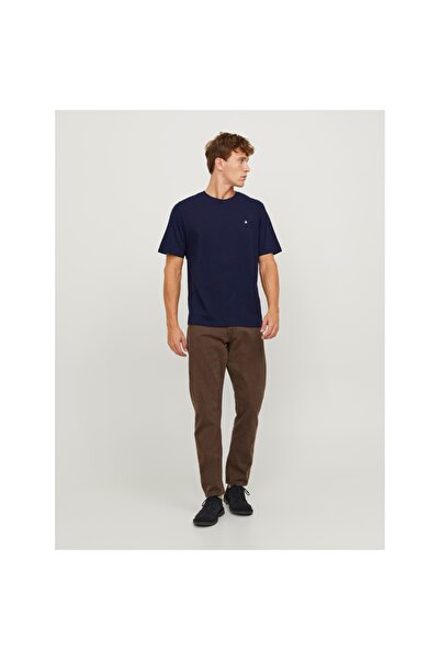 Jack & Jones Marineblaues Rundhals-T-Shirt von Jack&Jones Paulos für Herren