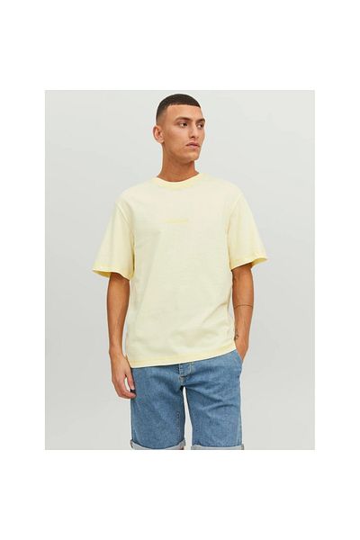 Jack & Jones تي شيرت رجالي أصفر برقبة دائرية من Jack&Jones Faded