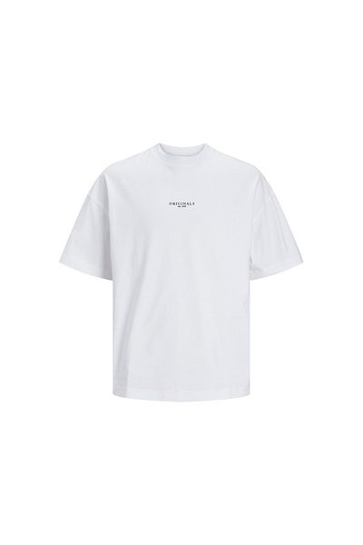 Jack & Jones Ανδρική μπλούζα Jorsantorini Tee Ss Crew Neck12251774 Bright White
