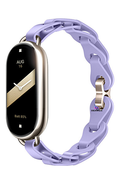 Dexmon Xiaomi Mi Band 8 Mi Band 9 Mi Band 10 Uyumlu Silikon Kordon Bukle Örgü...