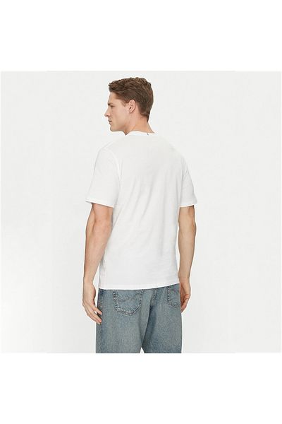 Jack & Jones Μπλούζα Jorfrederıksberg Box Script Tee Ss Cn Sn Erkek T-shirt 12278266 Εκτύπωση:ss25/φωτεινό λευκό