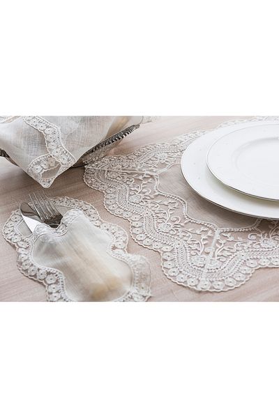 Gül Güler Lacy American Service 2 Pack Daisy 35X50