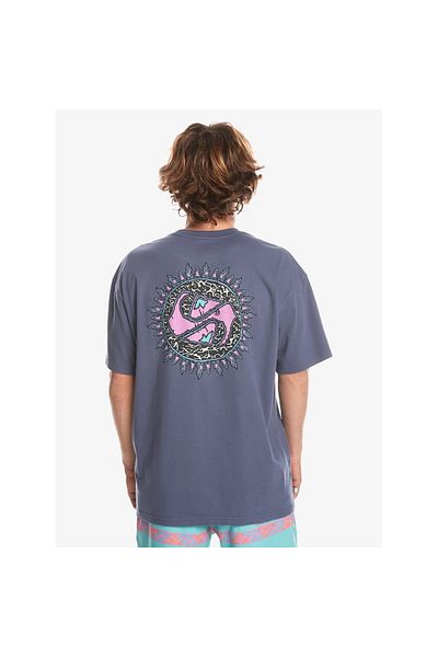 Quiksilver Ανδρικό μπλουζάκι μπλε Casual Spin Cycle - Eqyzt07653-15429