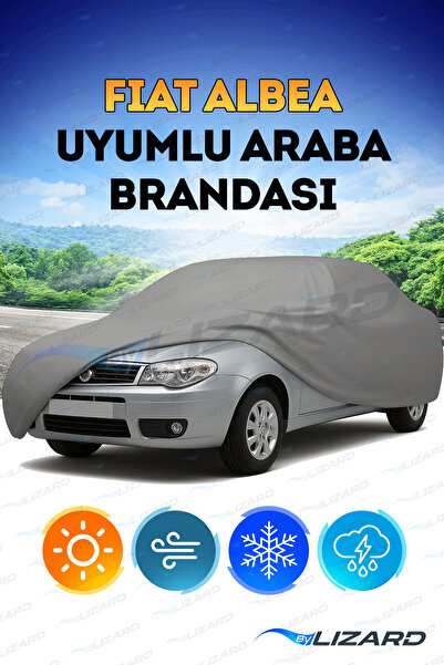 ByLizard Fiat Albea Su Geçirmez Araba Brandası Oto Branda Araba Örtüsü Araç Çadırı