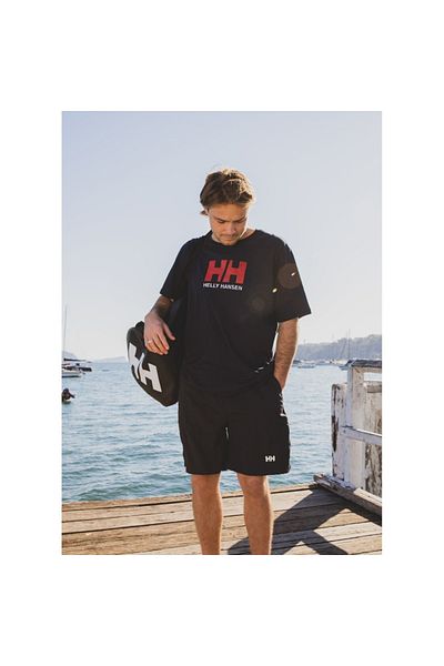 Helly Hansen Ανδρικό μπλουζάκι με λαιμόκοψη με λογότυπο Navy Blue