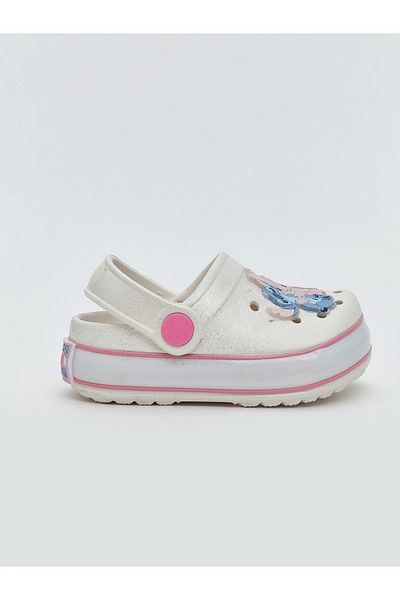 LC Waikiki Lilo and Stitch Printed Baby Girl Beach Sandals with Lighted Soles