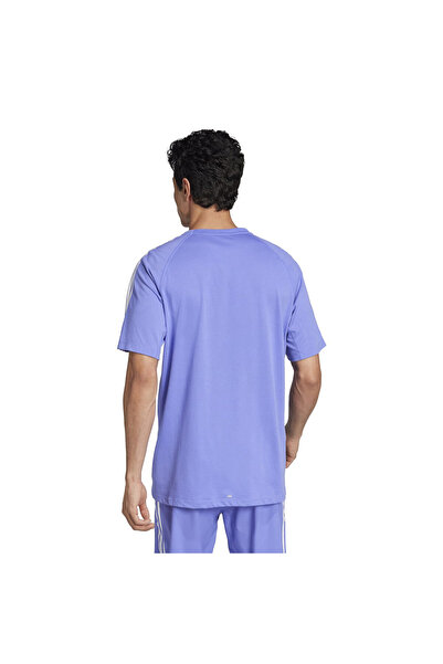 adidas Own The Run 3 Stripes Ανδρικό μπλουζάκι με στρογγυλή λαιμόκοψη