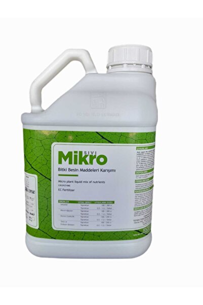 Mikro Bitki Aktivatörü Sebze ve Meyve Sıvı Bitki Besini 5 lt