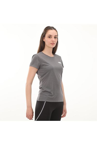 THE NORTH FACE Γυναικείο T-shirt Reaxion Amp σε γκρι στρογγυλή λαιμόκοψη