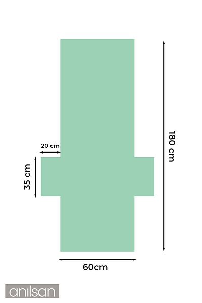 Anılsan 60x180 cm 100% βαμβακερή πετσέτα ξαπλώστρας - Πετσέτα παραλίας και πισίνας Quick Dry