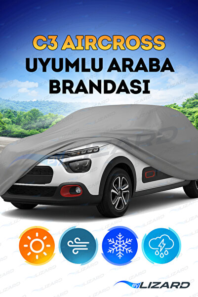 ByLizard Citroën C3 Aircross Uyumlu Lüks Araba Brandası Miflonlu Branda Oto Ç...