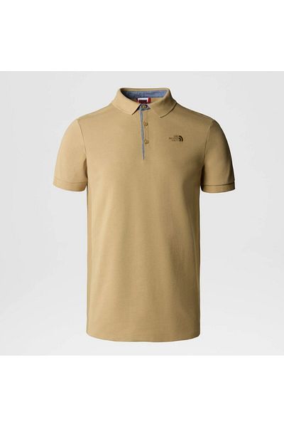 THE NORTH FACE Prodejna: Herren-Polo-T-Shirt m Premium Piquet-Eu Khaki - Nf00Cev4Lk51