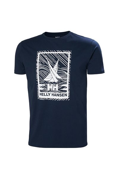 Helly Hansen Ανδρικό μπλουζάκι Shoreline 2.0 Navy Blue με στρογγυλή λαιμόκοψη