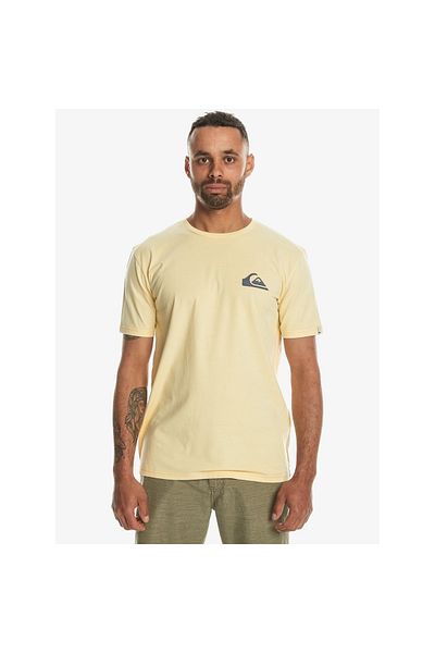 Quiksilver Ανδρικό μπλουζάκι με κίτρινο μίνι λογότυπο - Casual Style, Eqyzt07657-16884