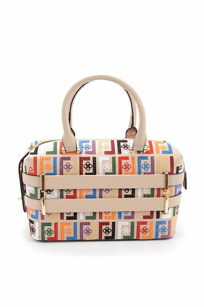 Bambi Beige Multicolored Women's Handbag C06619540009