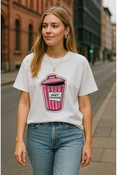 Galia Tasarım Mens Opinions - Premium Oversize T-Shirt %100 βαμβάκι