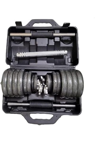 Delta Power DeltaPower Cast Iron Adjustable Dumbbell Set Hand Weight 30KG