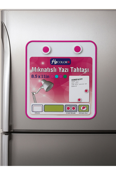 FLY COLOR Mıknatıslı Buzdolabına Yapıştırılabilir Yazı Tahtası 28*21.2