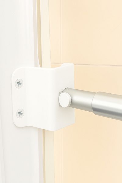 PenGüven 5 Pieces Single Rod - (45 Cm-80 cm) White, Portable Window Railing, Child Safety
