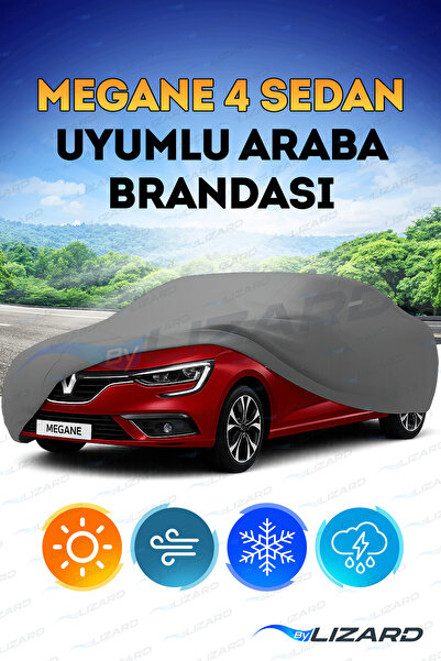 ByLizard Renault Megane 4 Sedan Uyumlu Lüks Araba Brandası Miflonlu Branda Oto Çadır Örtü