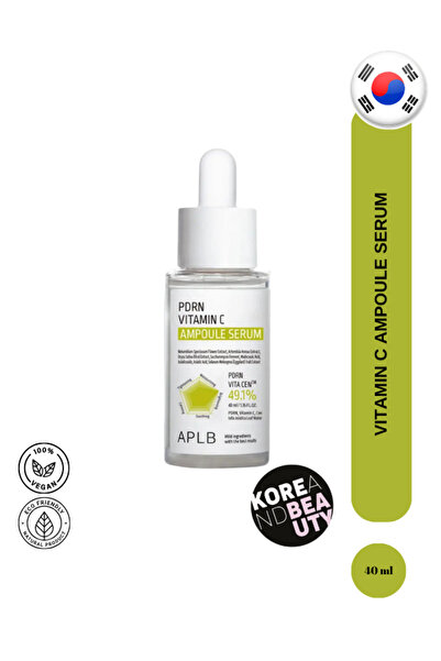 APLB PDRN Vitamin C Ampoule Serum 40ml | PDRN ve C Vitamini İçerikli Yoğun Ba...