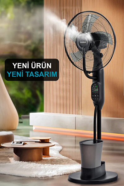 The Wlue Uzaktan Kumandalı Buzlu Vantilatör Buharlı 2.8l Nemlendirici Fan Zamanlı Ultra Sessiz Tekerlekli