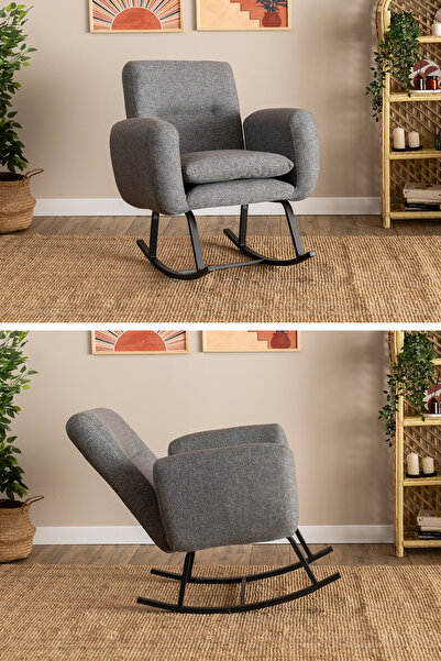 Pafu Kono Tv / Dinlenme / Baba / Emzirme Koltuğu Sallanan Sandalye - Keten Aç...