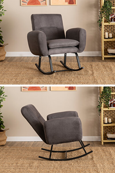 Pafu Kono TV / Dinlenme / Baba / Emzirme Koltuğu Sallanan Sandalye - Gri