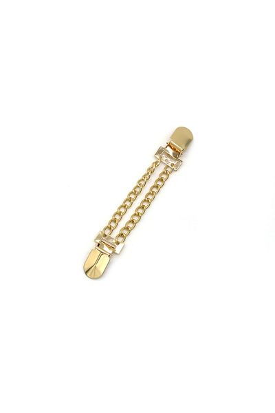 Choice Gold 1 Piece Cardigan Shawl Clips Cape Shirt Sweater Collar Duck Clips Back Cinch Clips Brooch Pin B