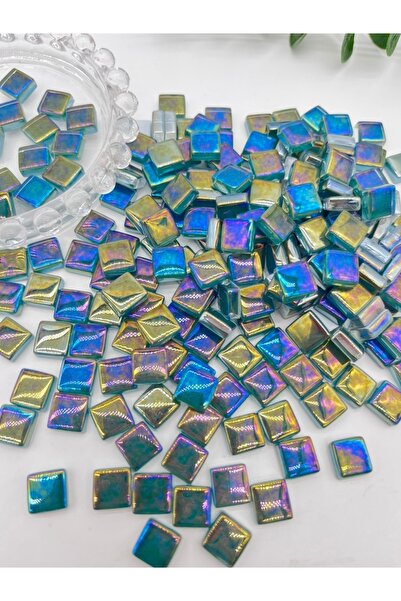 Choice 100PCS GreenBlue 100pcs Colorful Metallic Gloss Mosaic DIY Material Pa...